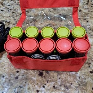 Remington All That Electric Hot Rollers 10 Hair Curlers Travel Case With 10 Clip